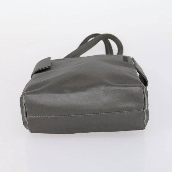 PRADA Hand Bag Nylon 2 Set Gray Brown Auth - Picture 14 of 16